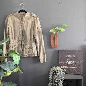 Mason's Woman Rites - Khaki 100% Cotton Jacket - Made In Italy.